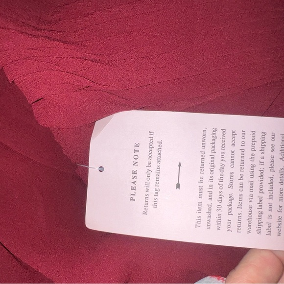 BHLDN NWT Maroon Formal Dress - Picture 7 of 8